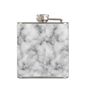 Liquid Courage Wedding Jitters heilen Marmormuster Flachmann (Rückseite)