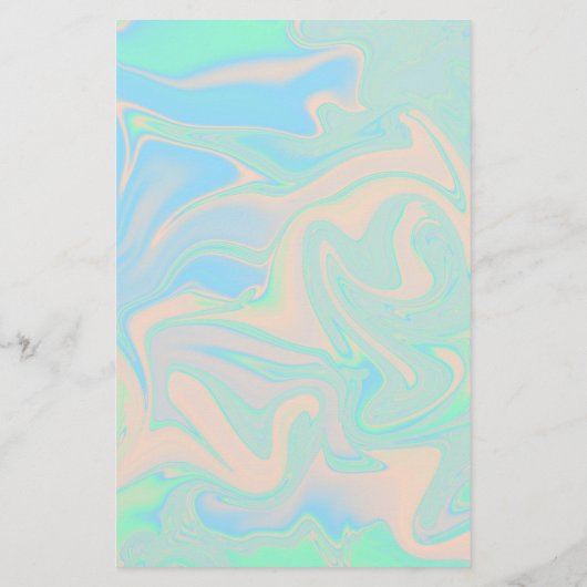 Liquid faux holographic iridescent texture flyer (Hinten)