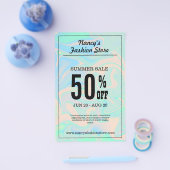 Liquid faux holographic iridescent texture flyer (Einzeln)