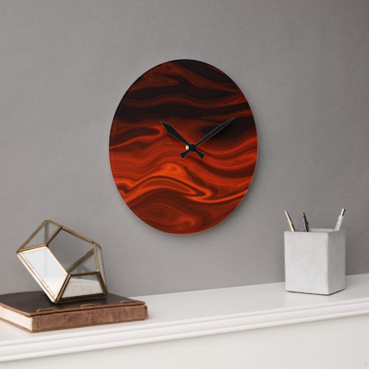 Liquid Fire by Shirley Taylor Große Wanduhr (Büro)