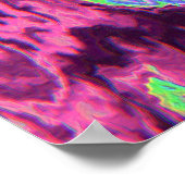 Liquid Fluid Dynamics Contemporary Painting  Poster (Ecke)