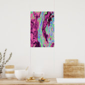 Liquid Fluid Dynamics Contemporary Painting  Poster (Küche)