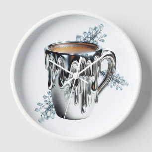 Liquid Forge Coffee Bar Large Clock Uhr