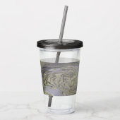 Liquid Gold Acrylic Pour Tumbler Acryltrinkbecher (Rückseite)