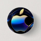 🍎 Liquid Gold Apfel Glam Statement ✨ Button (Vorderseite)