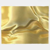 Liquid Gold Digital Print Fleecedecke (Vorderseite (Horizontal))