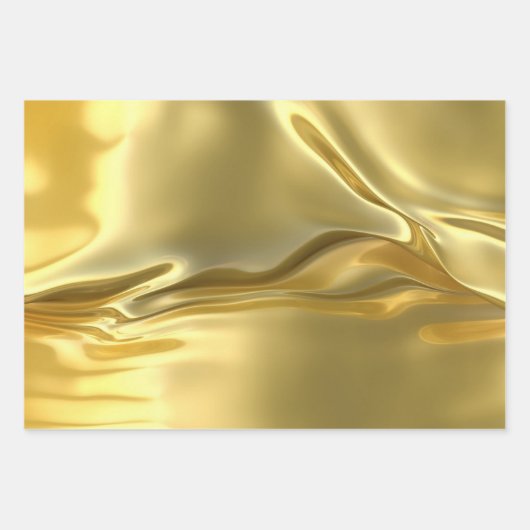 Liquid Gold Digital Print Geschenkpapier Set (Vorderseite 2)