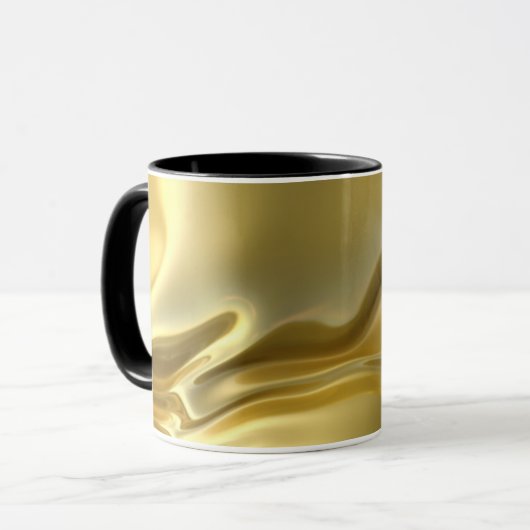 Liquid Gold Digitaldruck Tasse (Vorderseite Links)