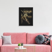 Liquid Gold pine tree branch Plants nature art Leinwanddruck (Insitu (Wohnzimmer))