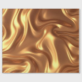Liquid Gold Seide Luxus Textur Geschenkpapier (Flach)