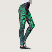 Liquid Graffiti Green Leggings (Rechts)