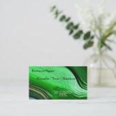 Liquid Grass Business Card Visitenkarte (Stehend Vorderseite)