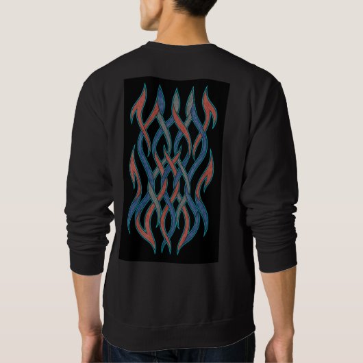 Liquid Harmony Drip Art Sweatshirt (Rückseite)
