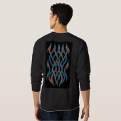 Liquid Harmony Drip Art Sweatshirt (Schwarz voll)
