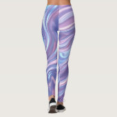Liquid Holographic Flow – Seamless Abstract  Leggings (Rückseite)