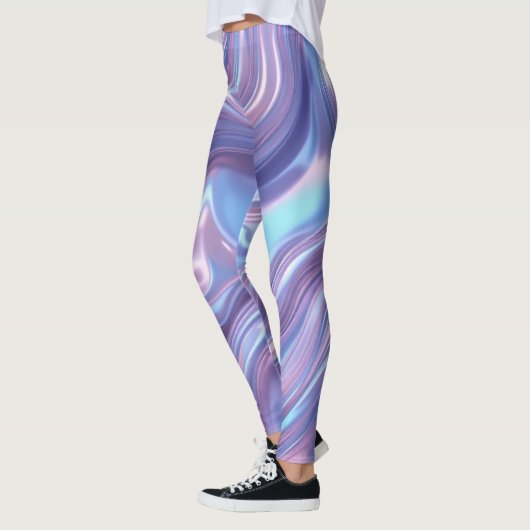 Liquid Holographic Flow – Seamless Abstract Leggings (Links)