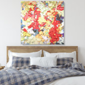 Liquid Kinetic Art Stretched Canvas Print Leinwanddruck (Insitu (Schlafzimmer))