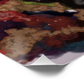 Liquid Kinetic Painting  Poster (Ecke)