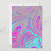 Liquid Marble Wedding Einladung (Rückseite)
