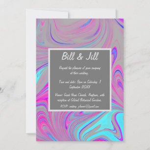 Liquid Marble Wedding Einladung