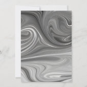 Liquid Marble Wedding Einladung (Rückseite)