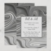Liquid Marble Wedding Einladung (Vorne/Hinten)