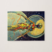 Liquid Metal Alien Abstrakt Sci Fi art Puzzle (Horizontal)