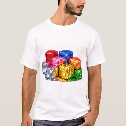 Liquid Metal Geometry Shirt (Vorderseite)