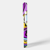 Liquid Paint Marbling Effect iPhone Case (Rückseite / Links)