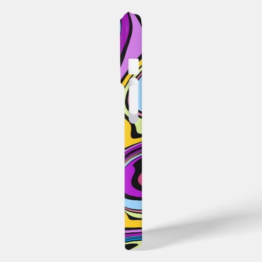 Liquid Paint Marbling Effect iPhone Case (Rückseite / Links)