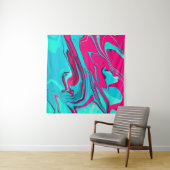 Liquid paper marbling paint background. Fluid pain Wandteppich (Beispiel (Horizontal))