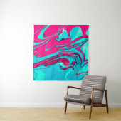 Liquid paper marbling paint background. Fluid pain Wandteppich (Beispiel)