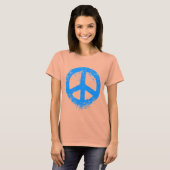 Liquid Peace Blue T-Shirt (Vorne ganz)