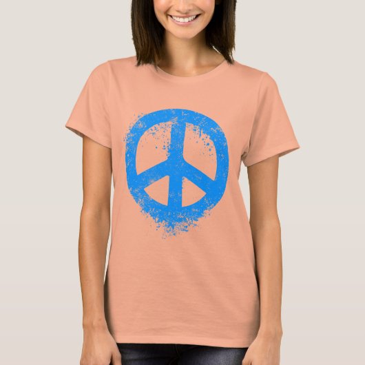 Liquid Peace Blue T-Shirt (Vorderseite)