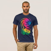 Liquid Rainbow Om Symbol Shirt (Vorne ganz)