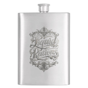 Liquid Rations 8 oz Edelstahl-Flasche Flachmann