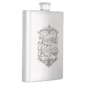Liquid Rations 8 oz Edelstahl-Flasche Flachmann (Rechts)