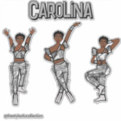 Liquid Silver Dancer #1 Aufkleber (Vorderseite)