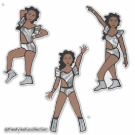 Liquid Silver  Dancer #1 Aufkleber