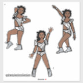 Liquid Silver Dancer #1 Aufkleber (Blatt)