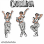 Liquid Silver Dancer #2 Aufkleber (Vorderseite)