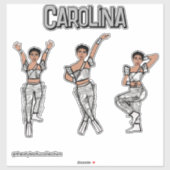 Liquid Silver Dancer #2 Aufkleber (Blatt)