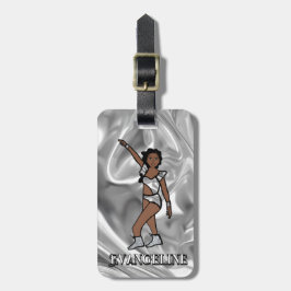 Liquid Silver White Dancer #1  Gepäckanhänger