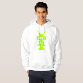 LIQUID SKY HOOD (grüner Druck) MIT RÜCKDRUCK Hoodie (Vorne ganz)