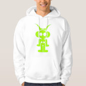 LIQUID SKY HOOD (grüner Druck) MIT RÜCKDRUCK Hoodie (Vorderseite)
