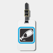Liquid Soap Dispenser Pump Bottle Icon Gepäckanhänger (Vorderseite vertikal)