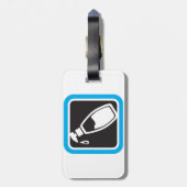 Liquid Soap Dispenser Pump Bottle Icon Gepäckanhänger (Rückseite vertikal)
