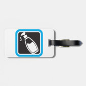 Liquid Soap Dispenser Pump Bottle Icon Gepäckanhänger (Rückseite horizontal)