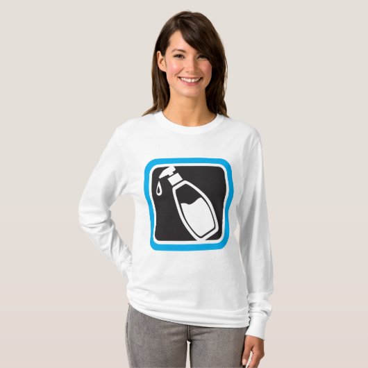 Liquid Soap Dispenser Pump Bottle Icon T-Shirt (Vorne ganz)
