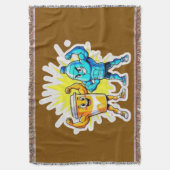 Liquid Strength – Funny Juice & Water Muscle Desig Decke (Vorderseite Vertikal)